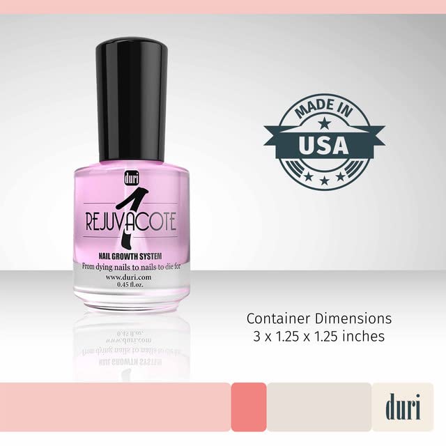 duri Rejuvacote 1 Nail Growth System - Original Maximum Strength Formula - Nail Strengthener and