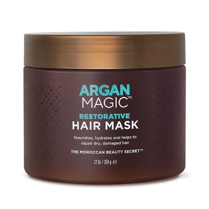 Argan Magic Restorative Hair Mask - Protein Rich Conditioning Hair Mask that Hydrates, Restores And