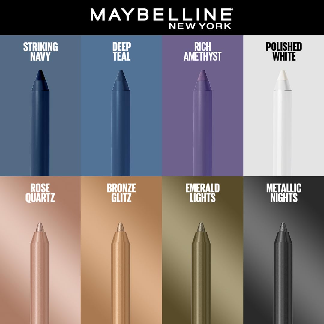 MAYBELLINE New York Tattoo Studio Long-Lasting Sharpenable Eyeliner Pencil, Glide on Smooth Gel