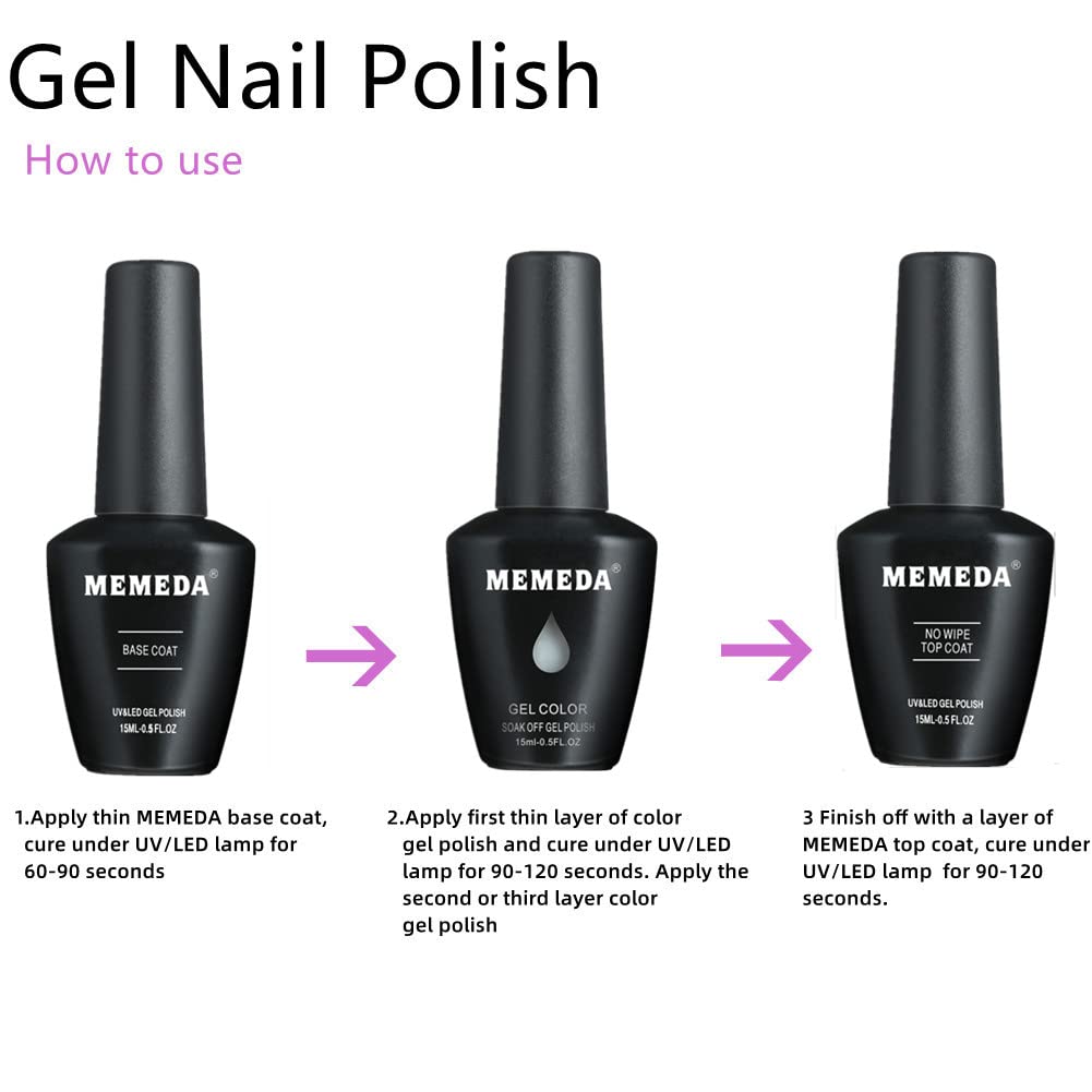 Gel Nail Polish Top Coat, 15ml No Wipe High Gloss Shiny Long Lasting Clear Top Gel for Acrylic
