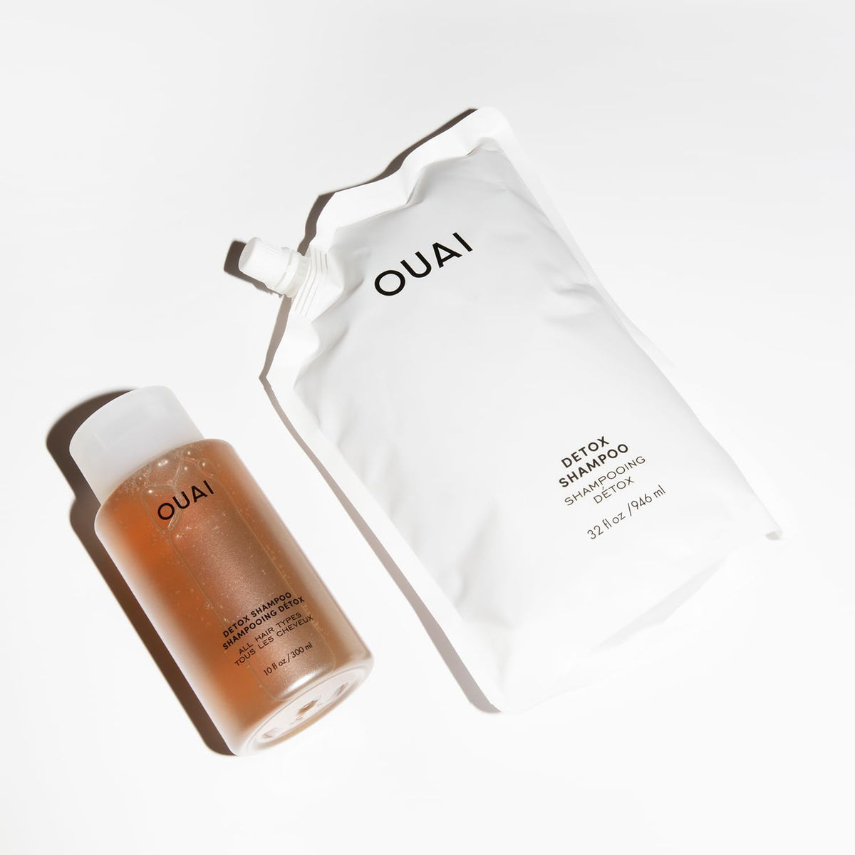 OUAI Detox Shampoo Refill - Clarifying Shampoo for Build Up, Dirt, Oil, Product and Hard Water
