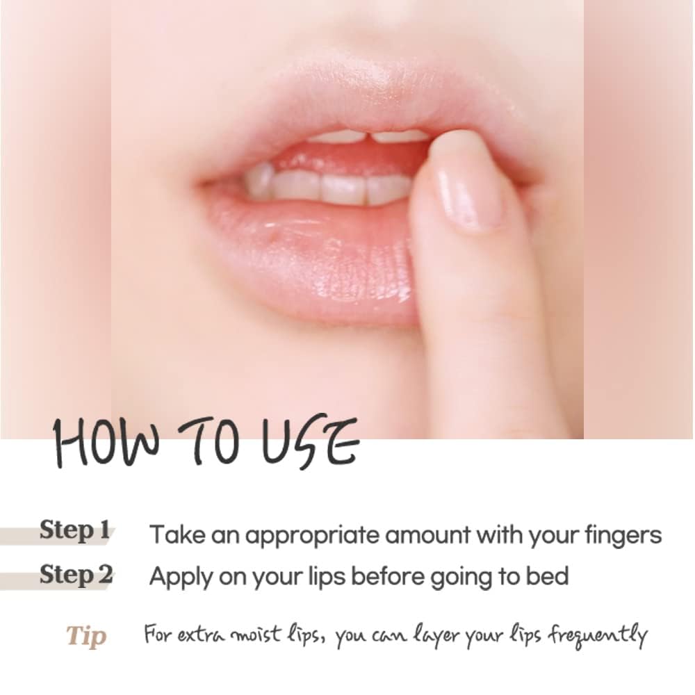 ETUDE Ginger Sugar Overnight Lip Mask 23g | Korean Lip Sleeping Mask Skin Care | Smooth and Moist
