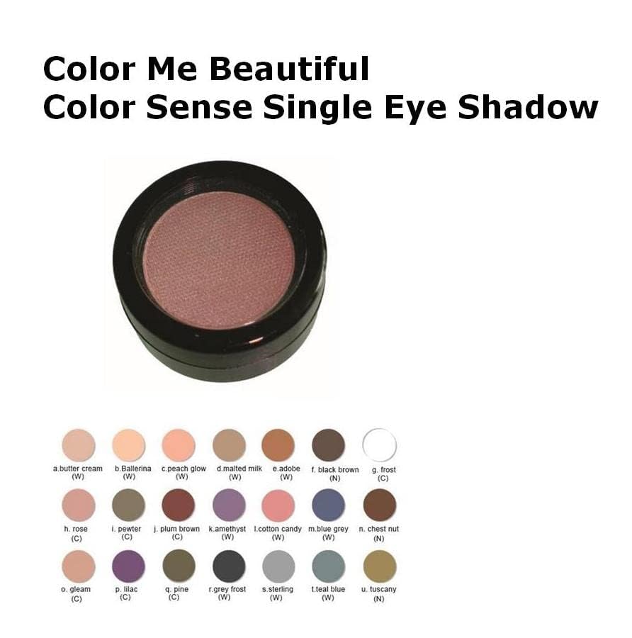Color Me Beautiful Color Pro Single Eyeshadow, Full Pigment and Long-Lasting Pressed Powder
