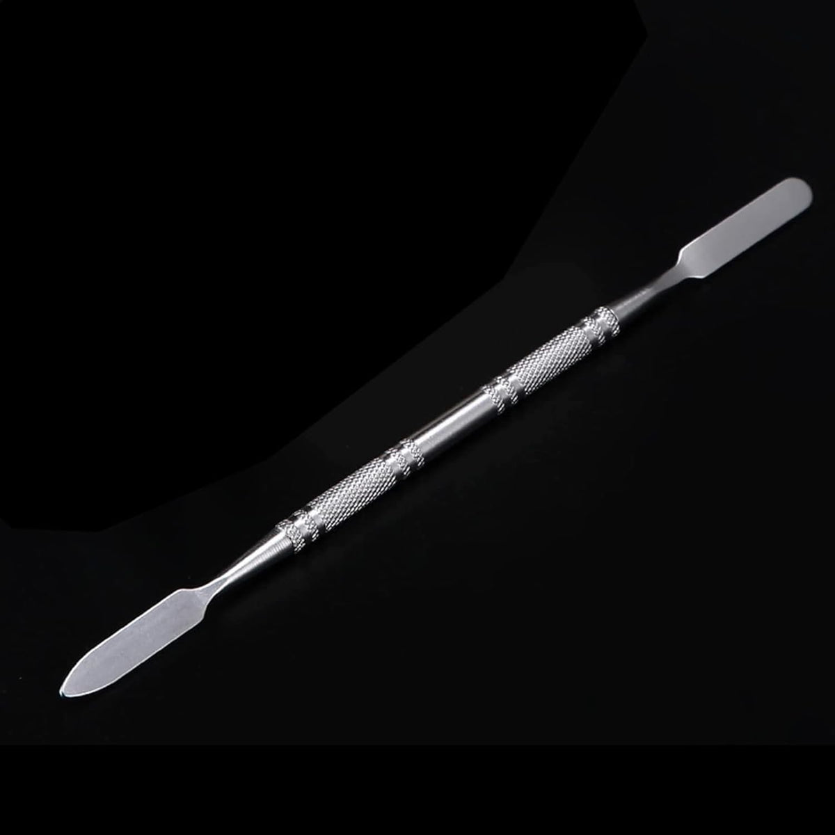 2 Pcs Resin Nail Palette Nail Polish Palette Nail Art Palette with Stainless Stirring Rod (Gray and
