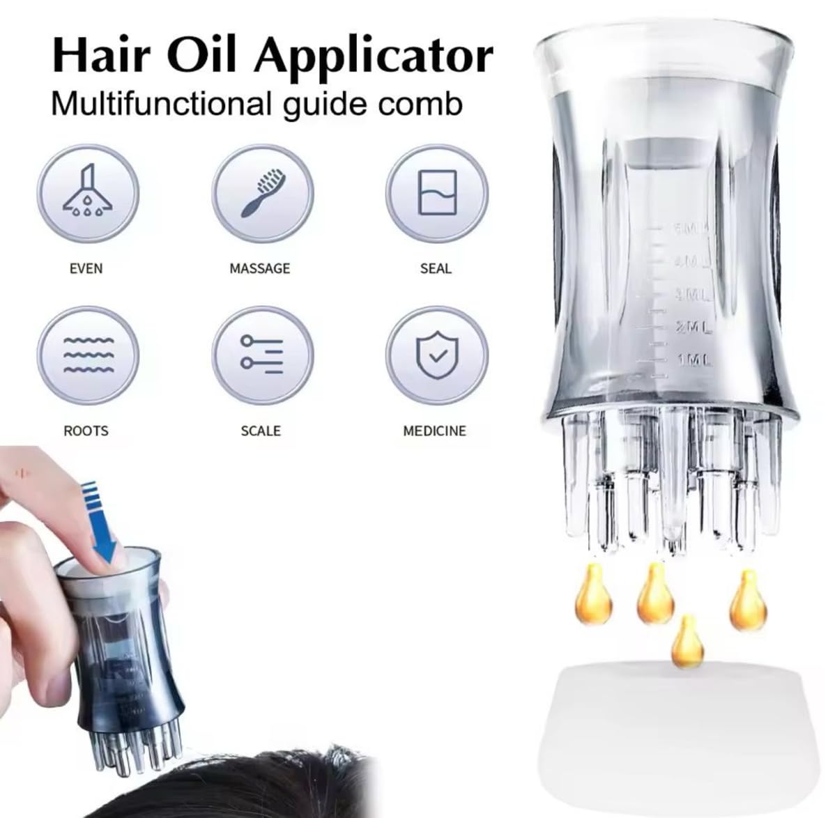 12-in-1 Hair Growth Oil – Rosemary, Amla & Castor Oil | Strengthens, Nourishes, Reduces Hair Fall |