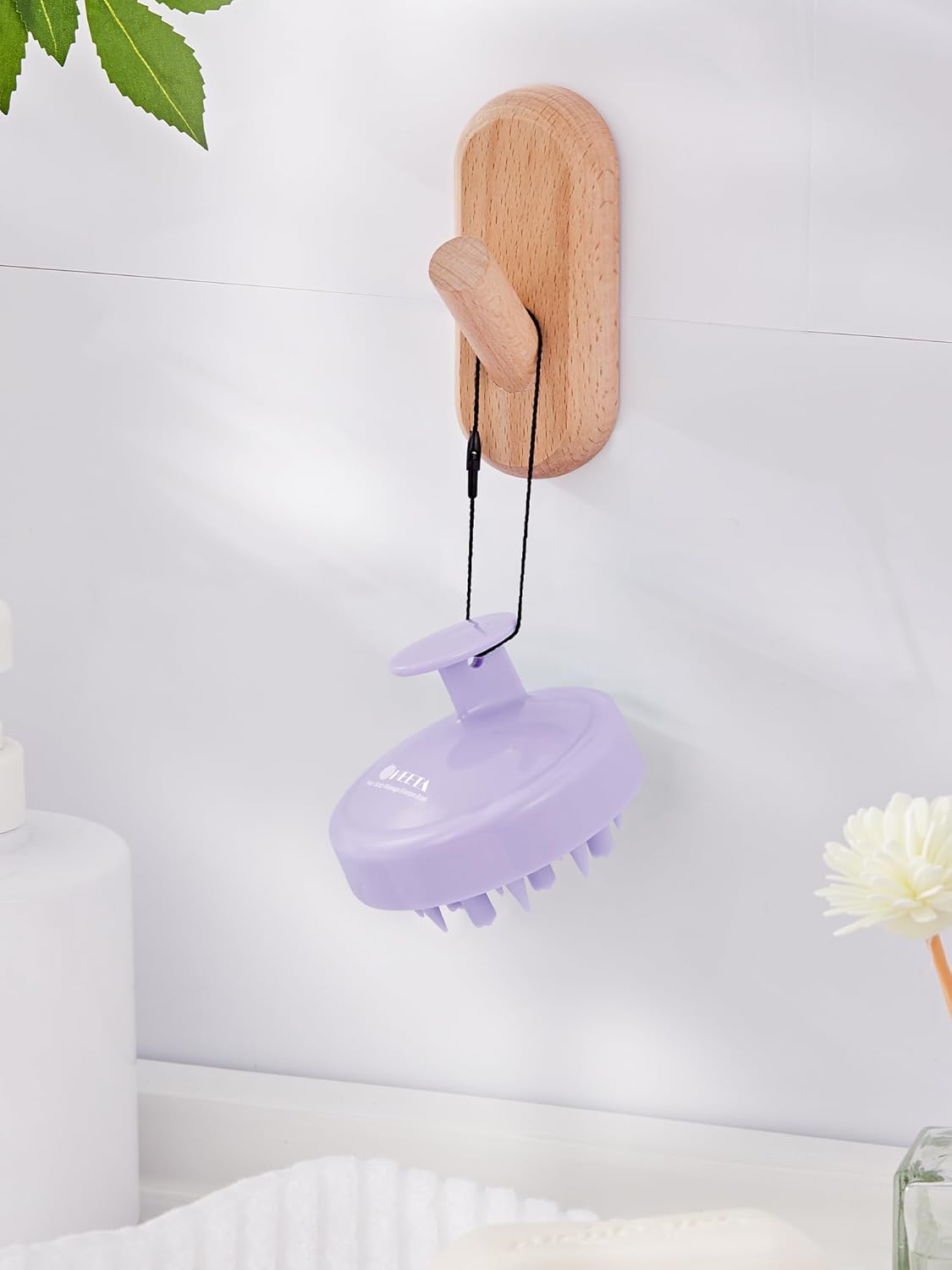 HEETA Hair Scalp Massager Brush, Updated Scalp Exfoliator with Soft Silicone Bristles, Wet & Dry