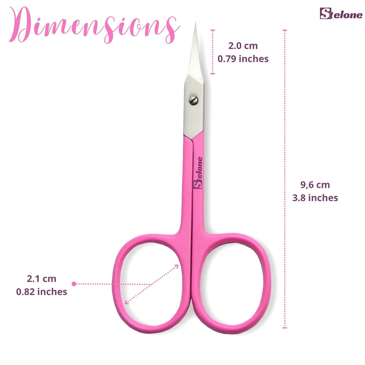 Cuticle Scissors Extra Fine Curved - Stainless Steel Professional Manicure Scissors Curved Finely