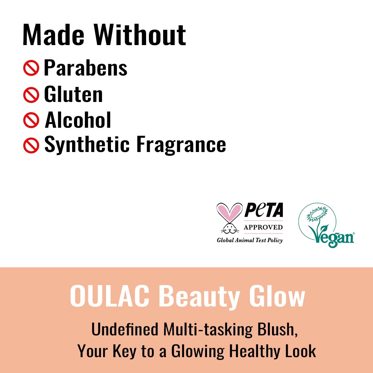 Oulac Blush Bronze Shimmer Powder 2 in 1|Creamy Texture Powdery Blush|Tanning Color Finish| High