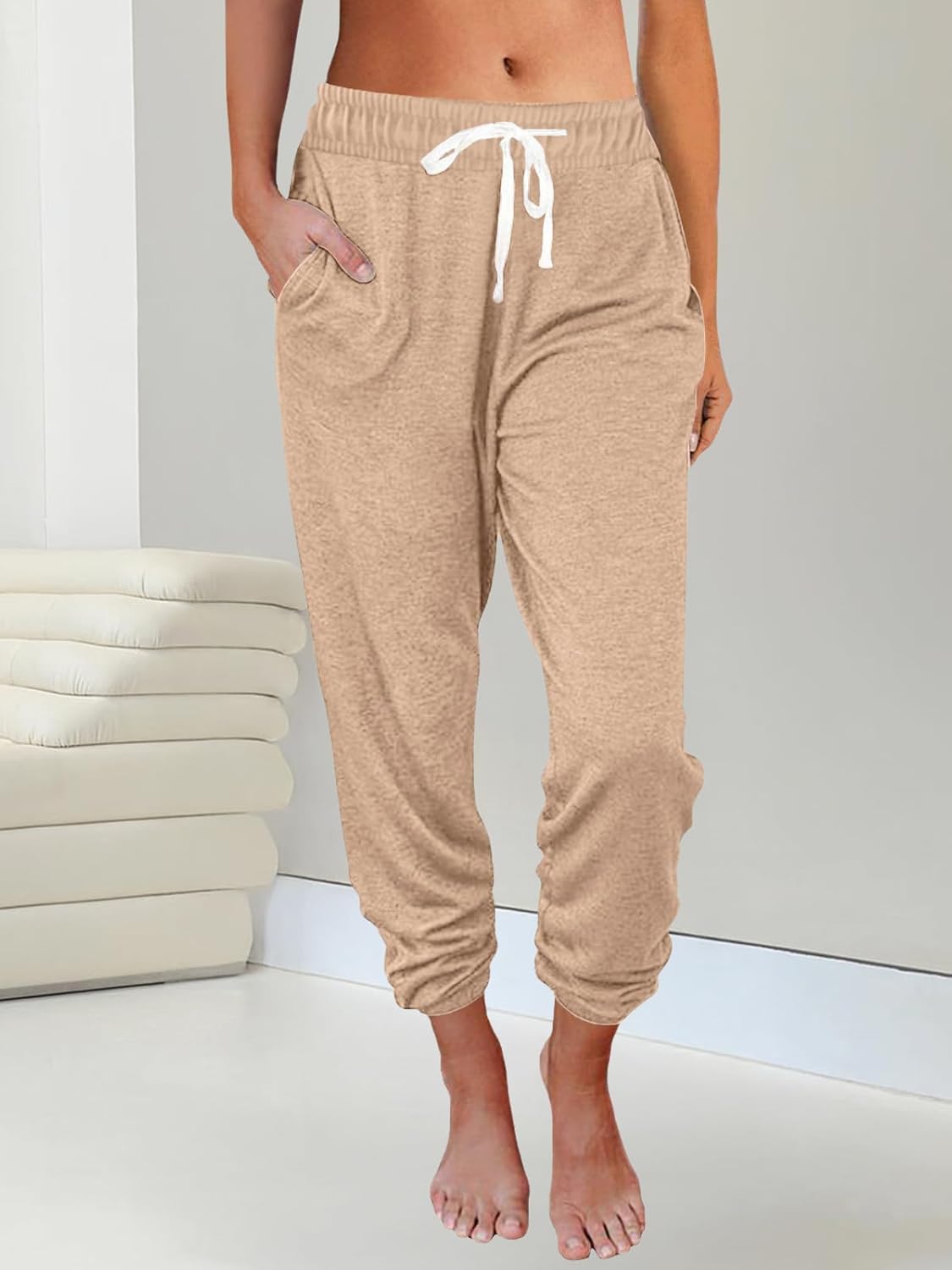 AUTOMET Sweatpants Women with Pockets Lounge Pajama Travel Pants Work Joggers Fall Clothes Winter