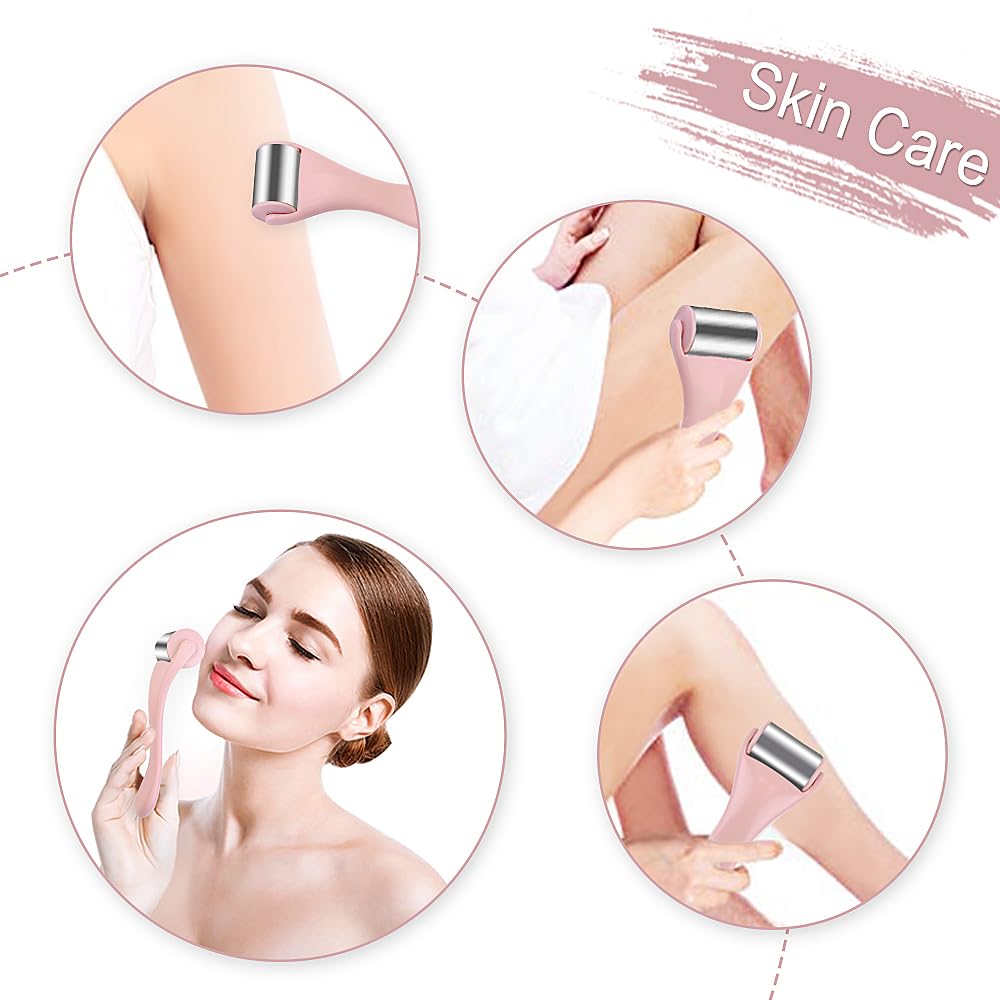 MAANGE Ice Roller for Face 1 Piece Stainless Steel Facial Roller Ice Face Roller for
