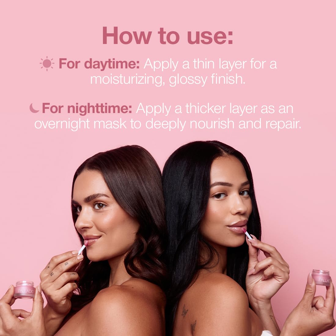 Palladio Lip Mask Intense Overnight Moisturizer to Nourish and Repair Dry Lips While Sleeping