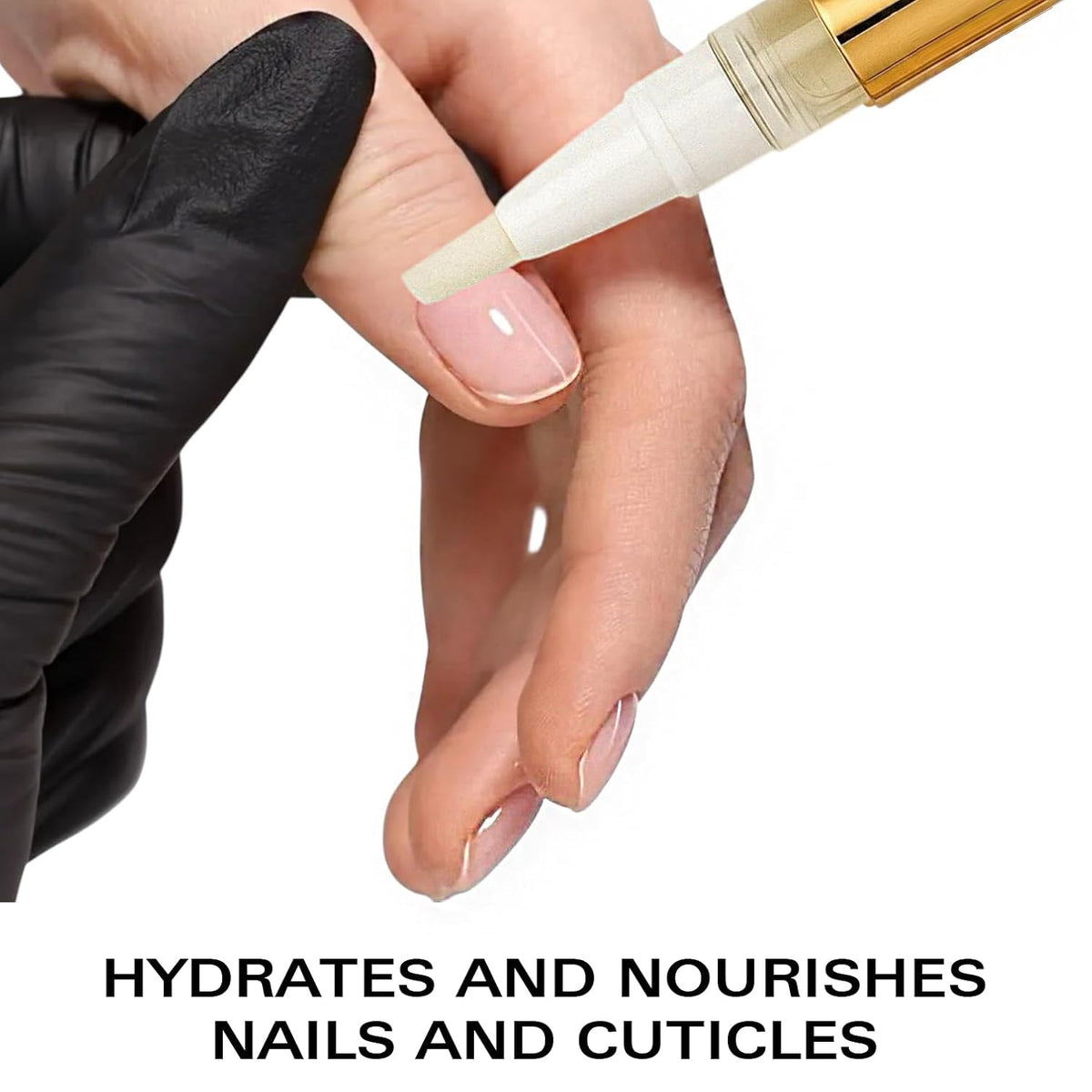 Nail Oil Cuticle Pen - Peach - Nail Strengthener & Growth Serum with Vitamin A, D, E, B5, Grapeseed