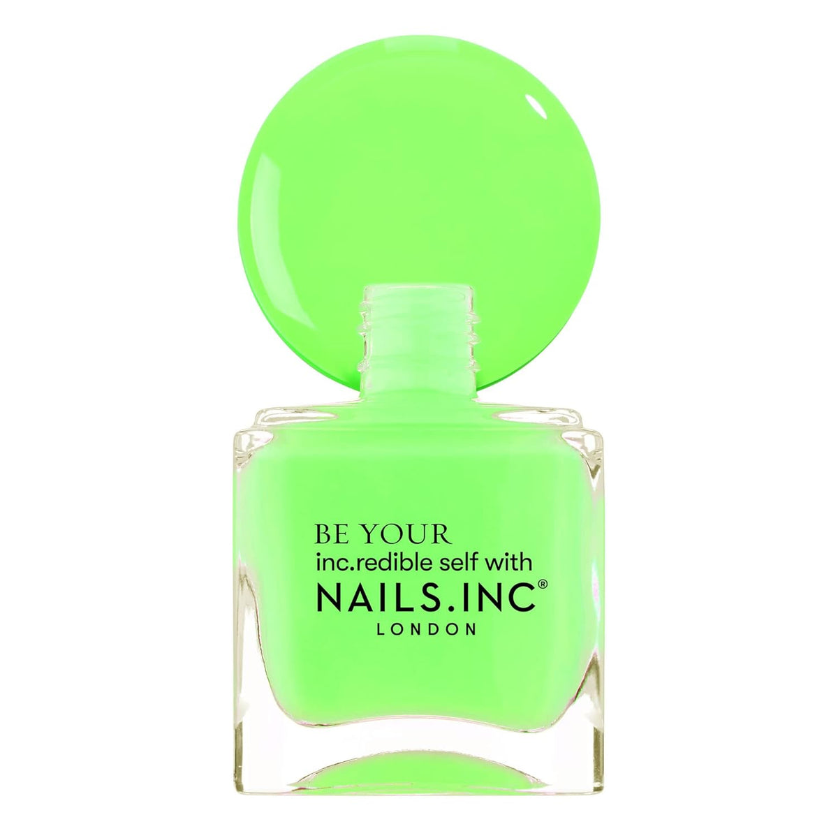 Nails Inc Neon Lite Nail Polish Quad, Neon Glow Enhancing Shades, Fast Drying, Long Lasting, Chip