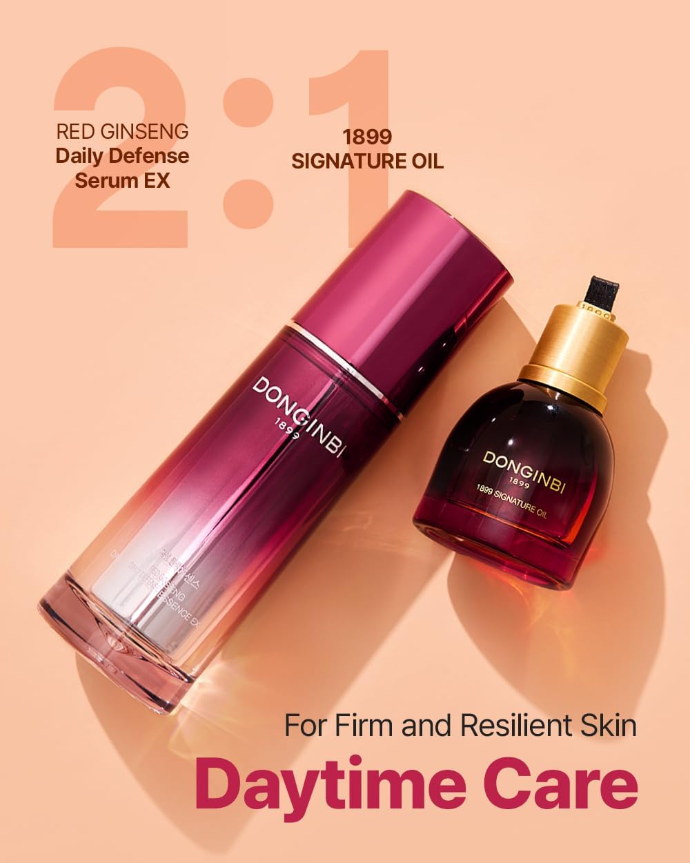 Donginbi Red Ginseng Daily Defense Essence - Firming & Skin Barrier Repair Serum for Dry Skin