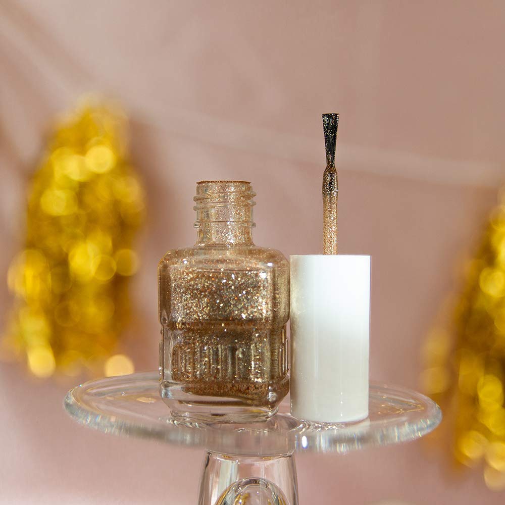 duri Nail Polish, 178 All that Glitters, Festive and Stylish Gold Glitter, Semi-Sheer Coverage