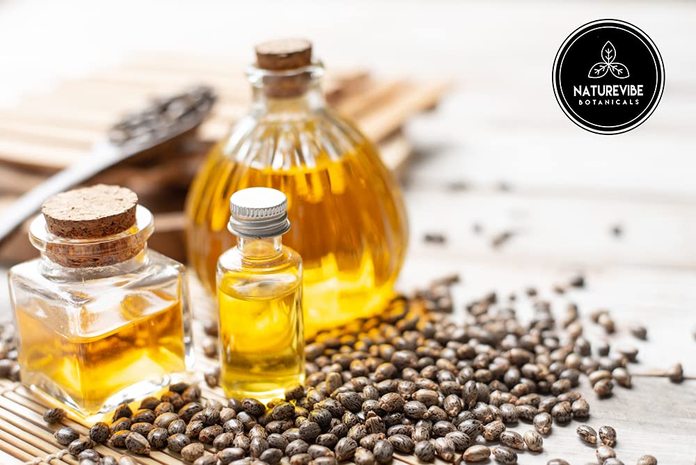 Naturevibe Botanicals Castor Oil 32 Ounces | 100% Pure and Natural | Great for Skin Care and Hair