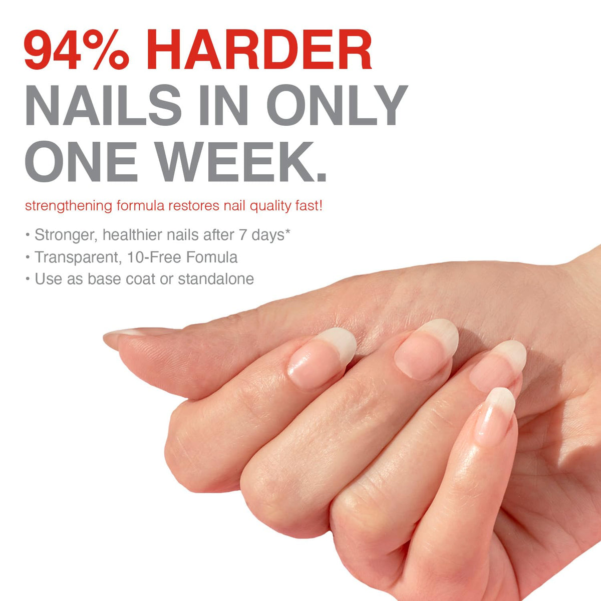 Probelle Nail Strengthener and growth, Natural Nail Strengthening Clear Nail Polish Repair