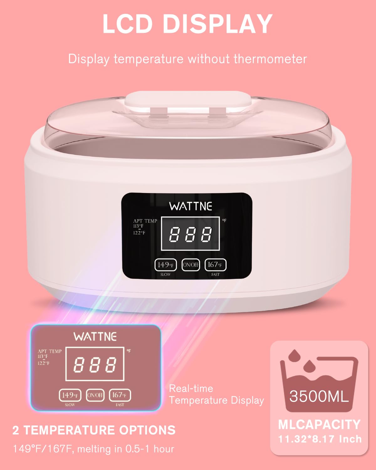 Paraffin Wax Machine for Hand and Feet -Paraffin Wax Warmer Moisturizing Kit Auto-time and Keep