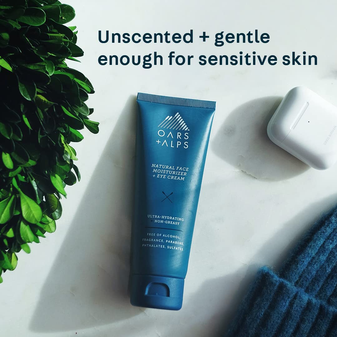 Oars + Alps Anti-Aging Face Moisturizer & Eye Cream, Hydrating Skincare with Shea Butter & Jojoba