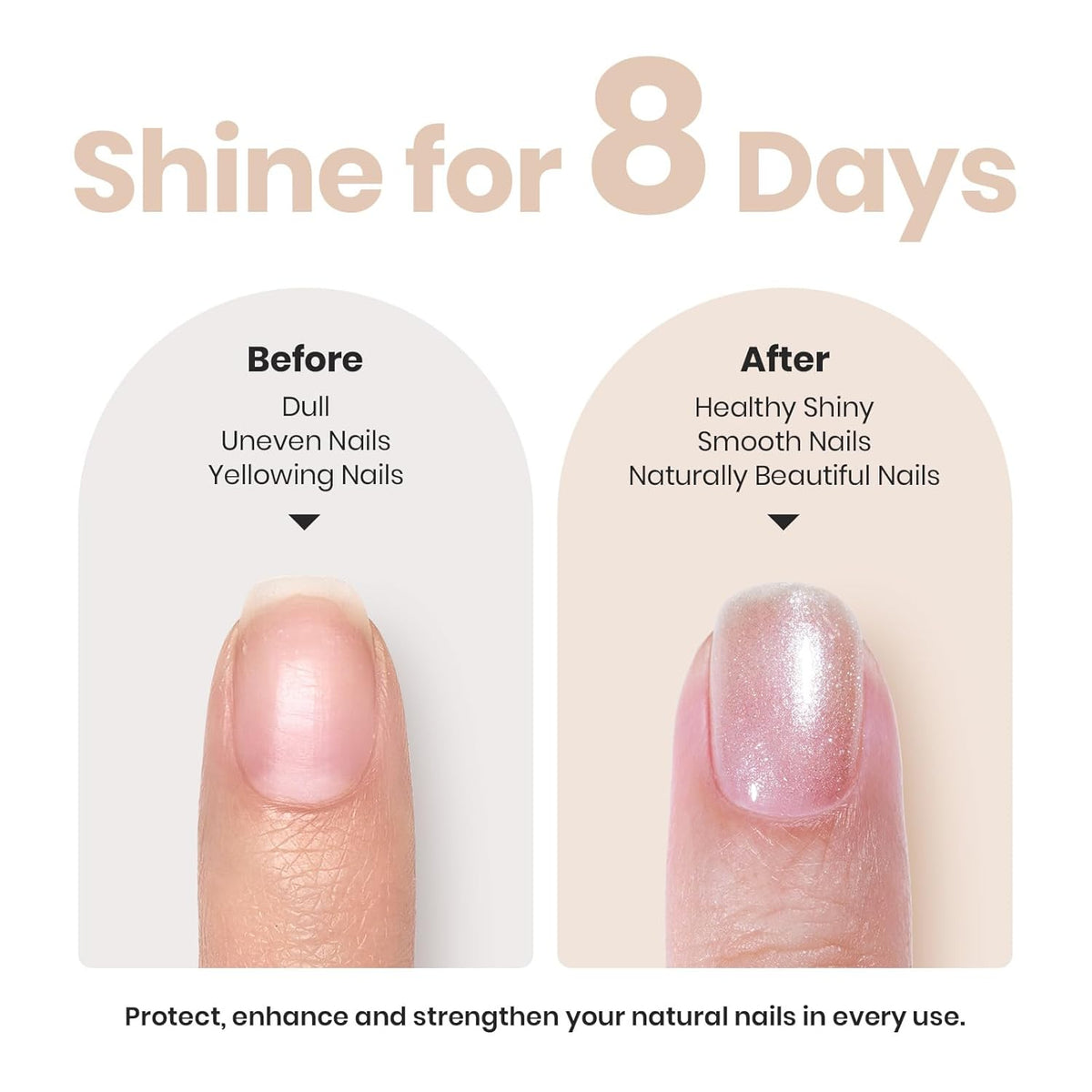 Beetles Pearl Nail Polish - Natural Nail Polish Illuminating Nail Concealer Fast Dry Quick Nail
