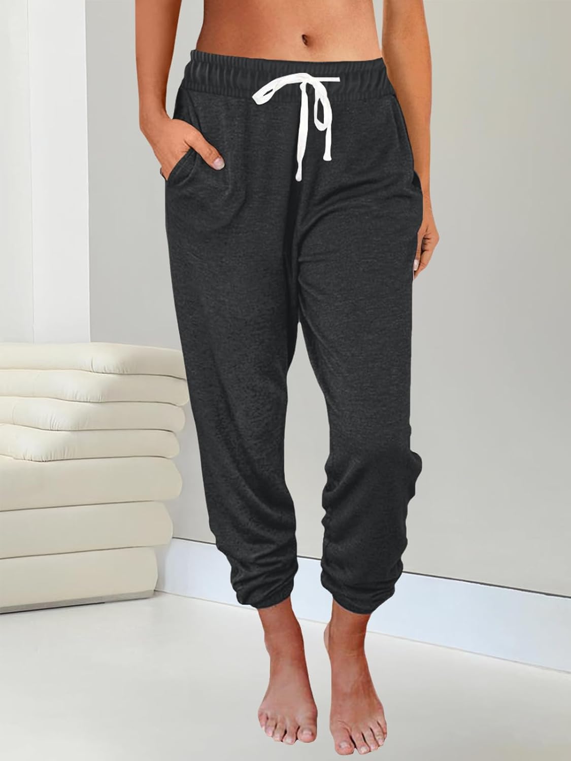 AUTOMET Sweatpants Women with Pockets Lounge Pajama Travel Pants Work Joggers Fall Clothes Winter