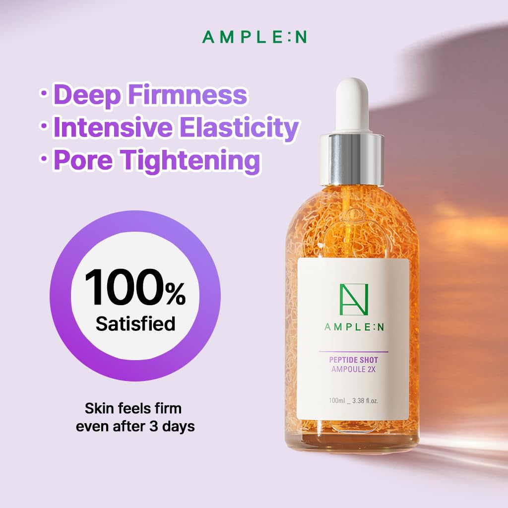 AMPLE:N Peptide Shot 2X Ampoule – Intensive Age Defying Concentrate Face Serum with Peptide Threads
