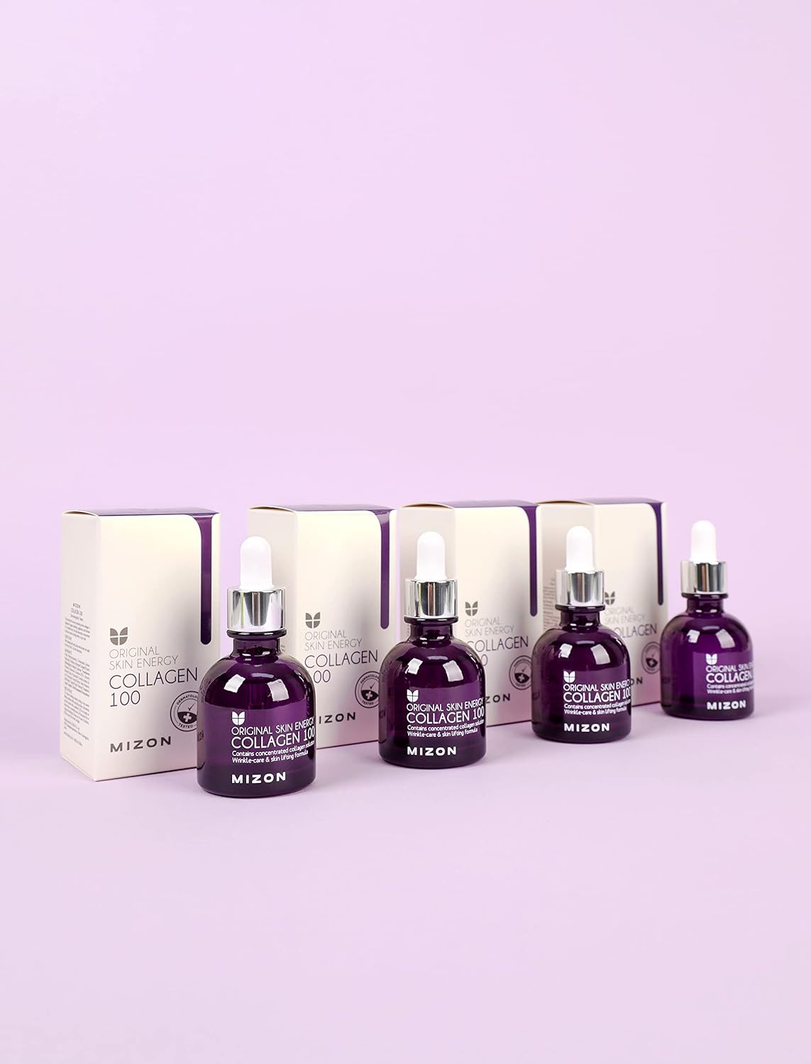 MIZON Collagen 100 Korean Ampoule with Concentrated Marine Collagen Elasticity Booster Serum