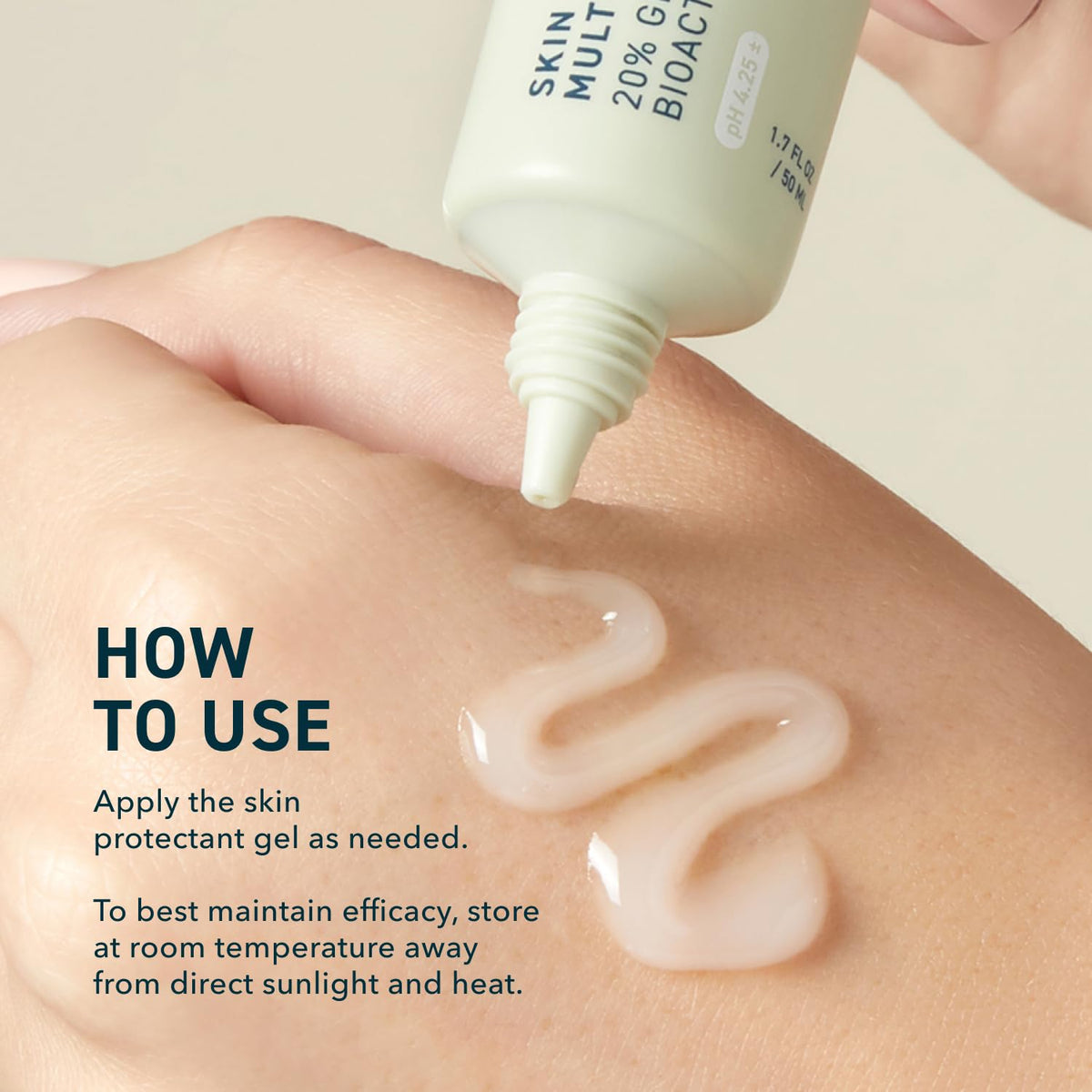 Skin Utility Gel, Moisturizing Protectant. Lightweight Multi-Purpose Face and Body Cream for Dry