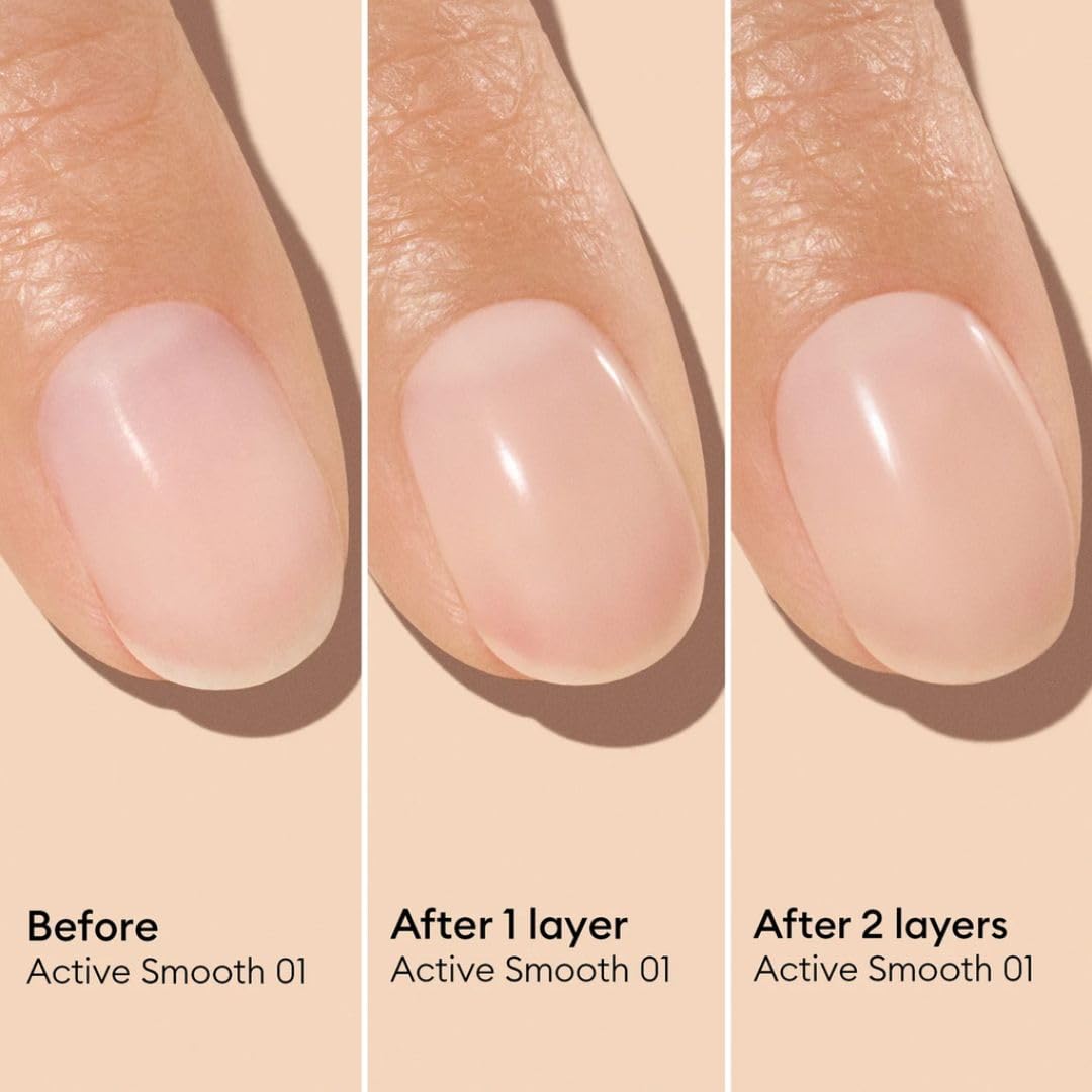 Manucurist Active Smooth 01 Nail Concealer Polish & Care - 2 in 1 Nude Nail Polish : Nail