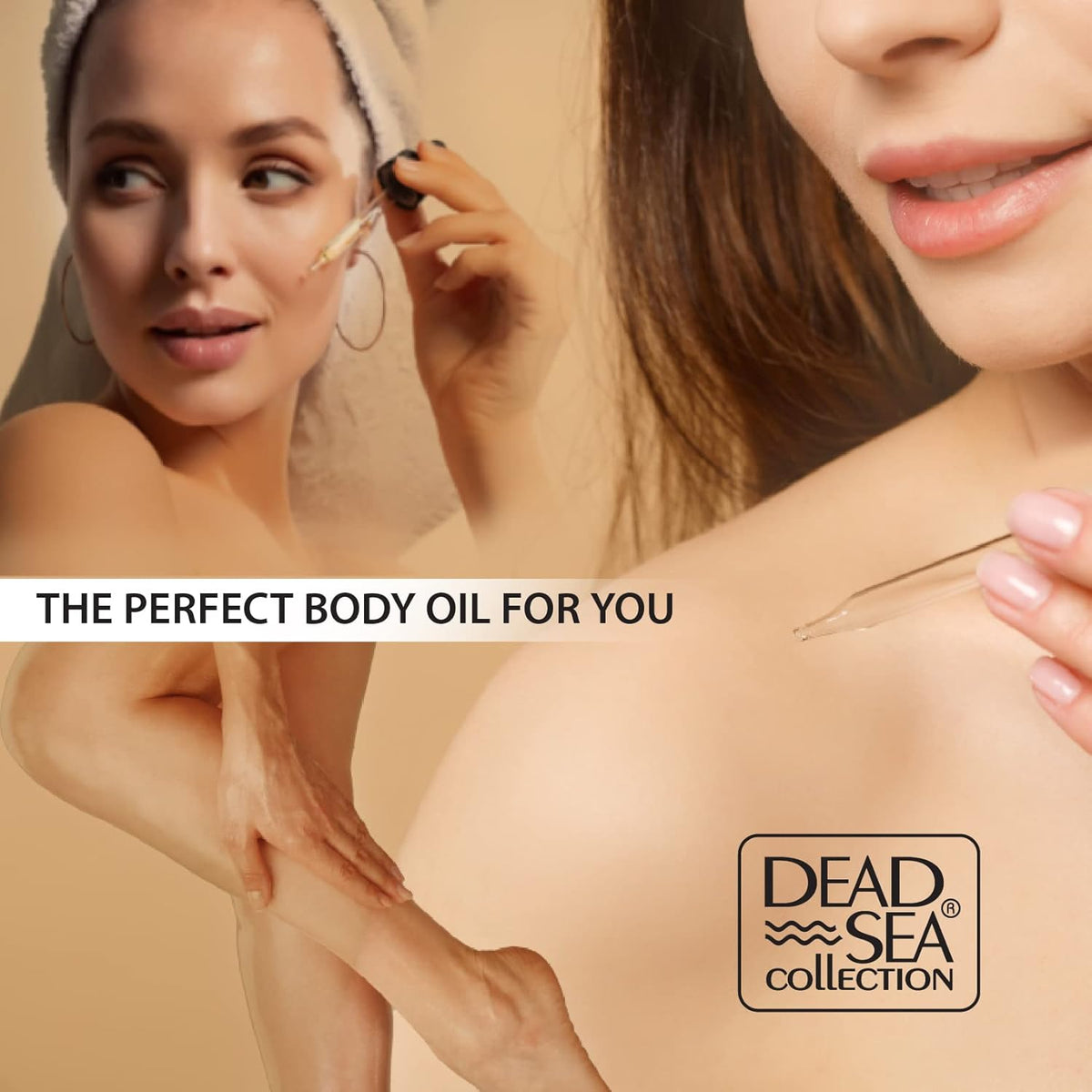 Dead Sea Collection Body Oil with Coconut - Dry Skin Moisturizer and Hydrating Massage Oil