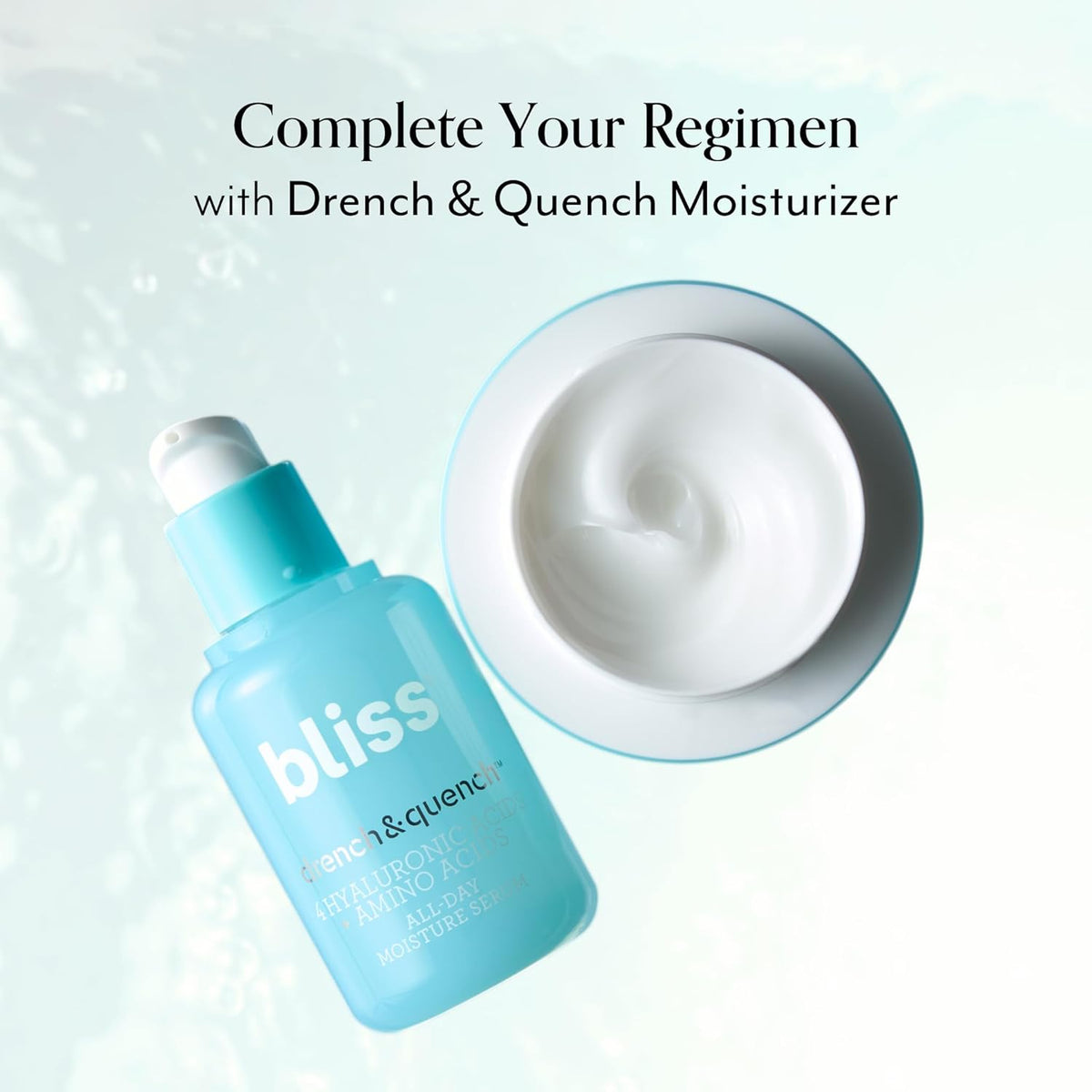 Bliss Hyaluronic Acid Drench & Quench Facial Serum – Hydrating Serum for Dry, Sensitive Skin