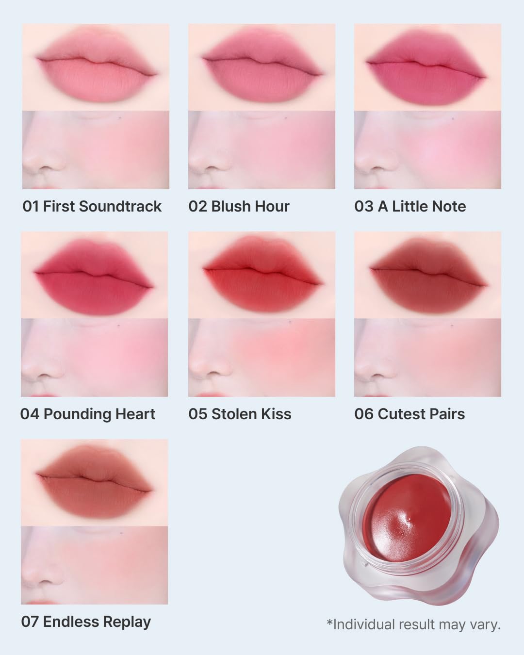 DEARMAY Pure Falling Mood Lip Pot No. 03 A Little Note 0.23 Oz. Vegan Lip Stain Lip & Cheek