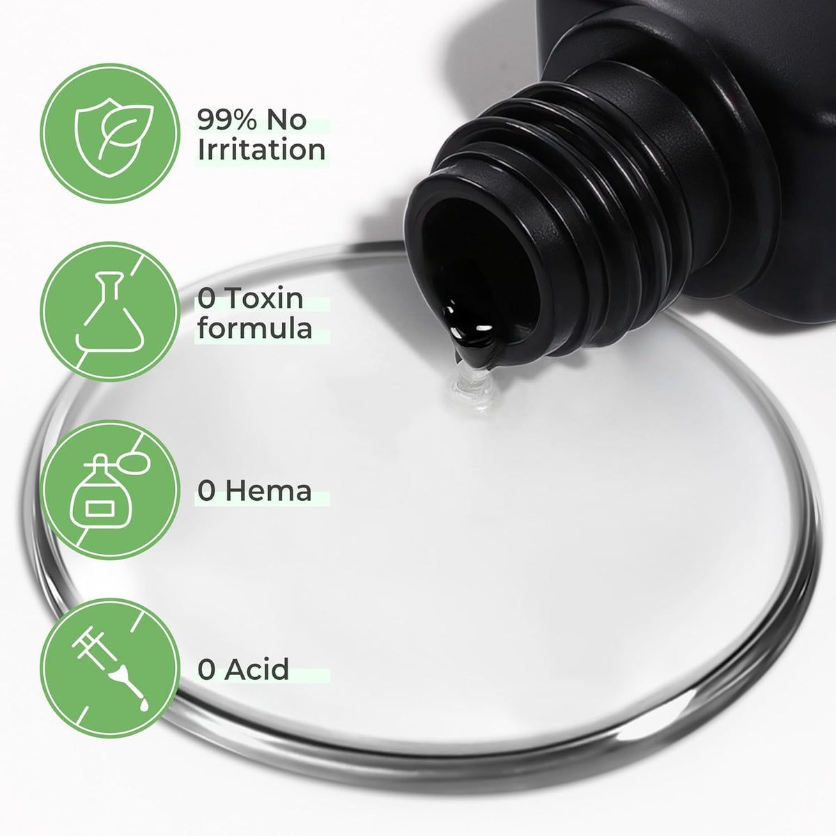 UNA GELLA Gel Nail Glue for Press Ons: 10s Fast Dry No U V Lamp Needed Glue Gel, 3pcs*5ml Upgrade