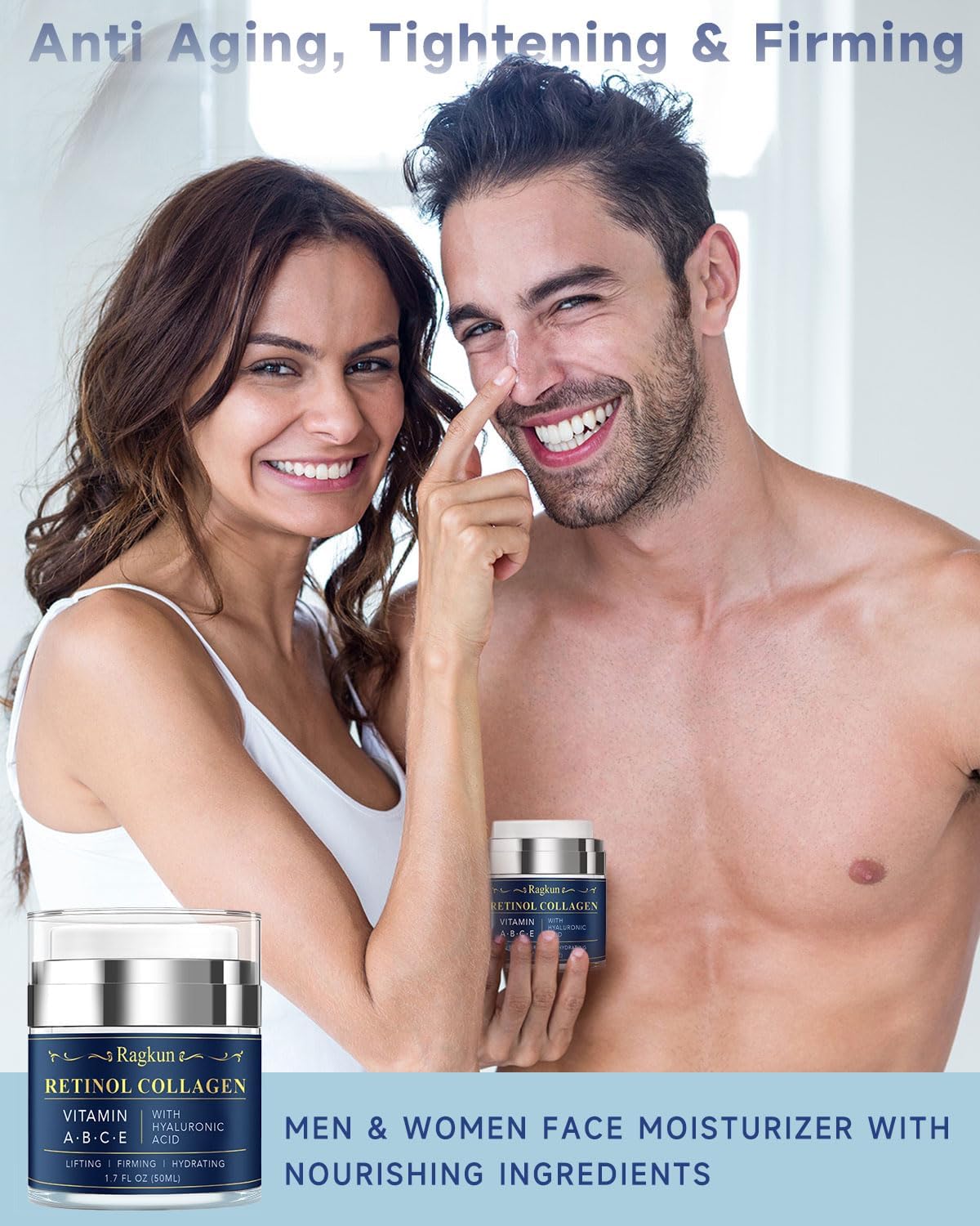 Retinol Cream for Face, Collagen Neck Creams for Tightening and Firming, Anti Aging Day & Night