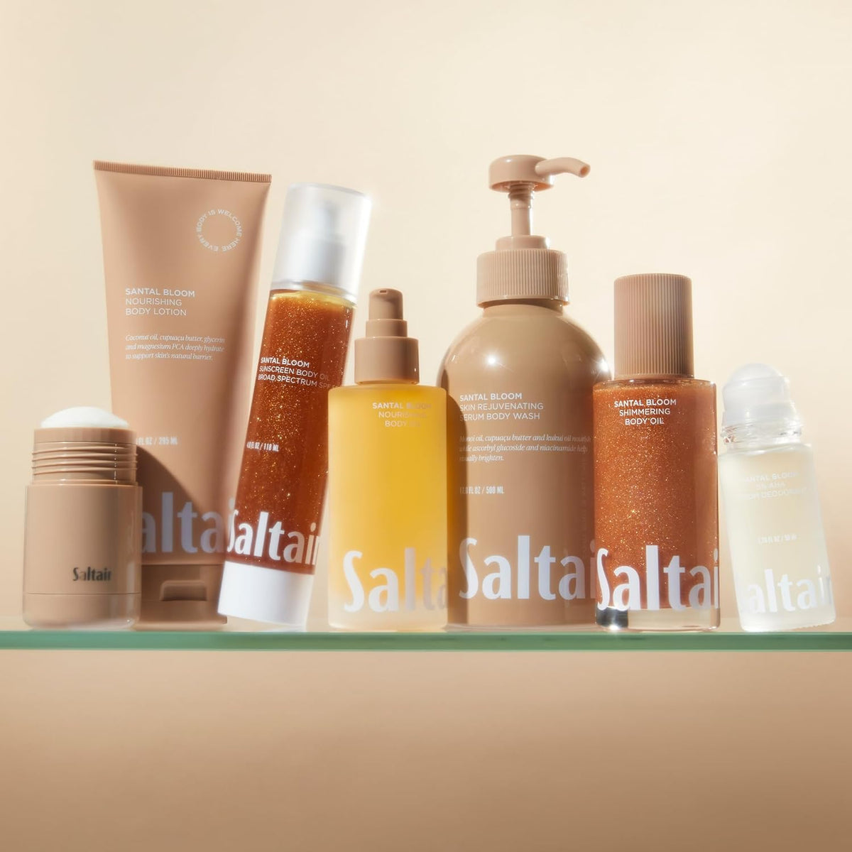 Saltair Body Lotion - 2 Pack Moisturizing Lotion For Dry Skin. Santal Bloom Scented Hydrating Body