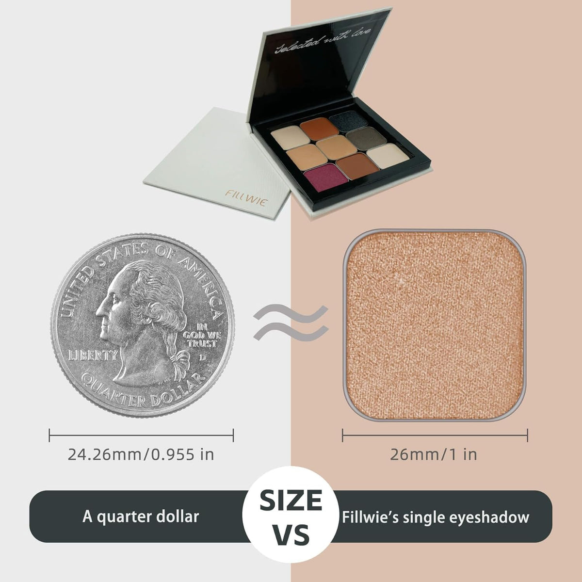 Magnetic Single Matte Eyeshadow with Metal Pan, Eyeliner Powder for Cat Eye Smoky Makeup, Eyeshadow