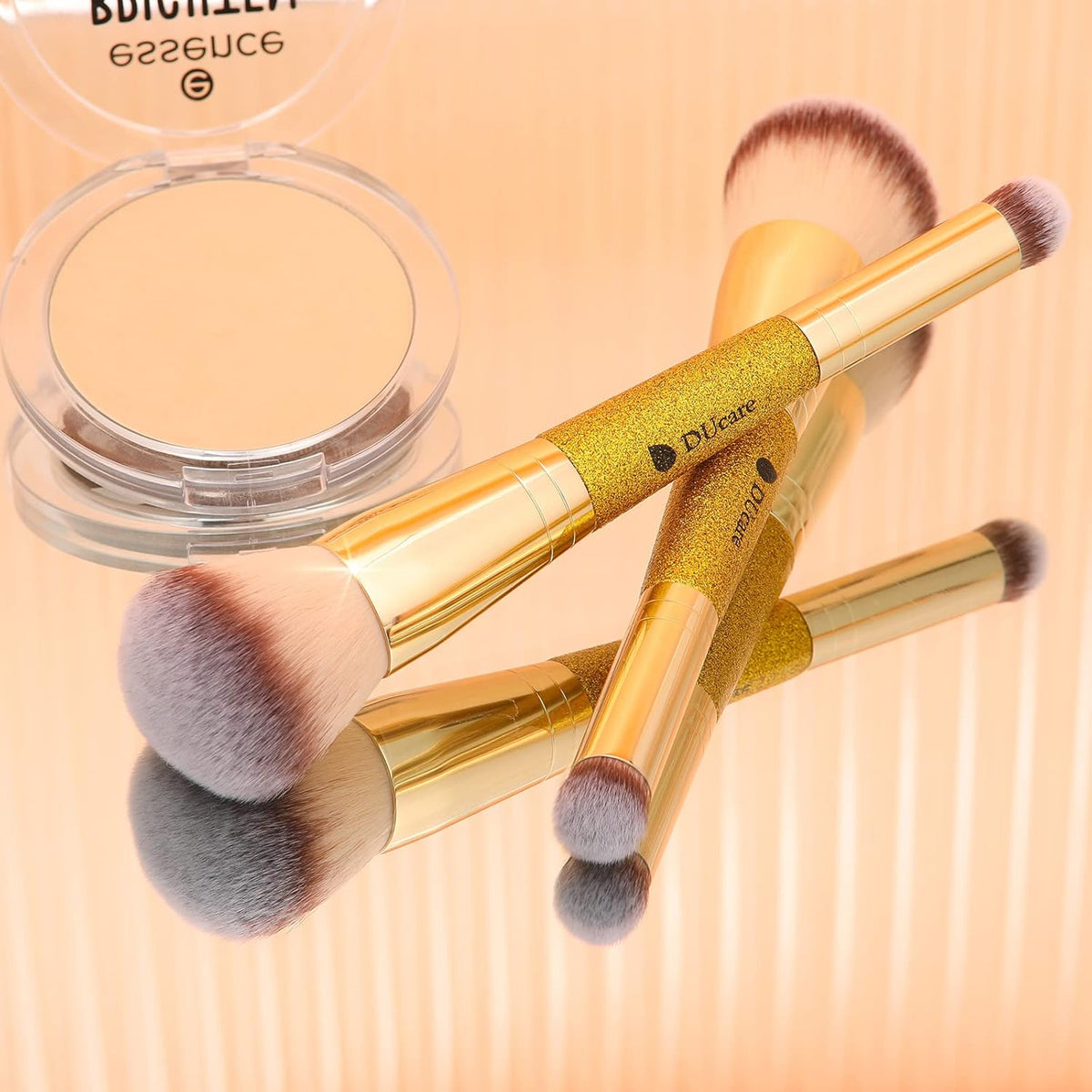 DUcare Powder Concealer Brush Foundation Makeup Brushes Double Ended Perfect for Rounded Taperd