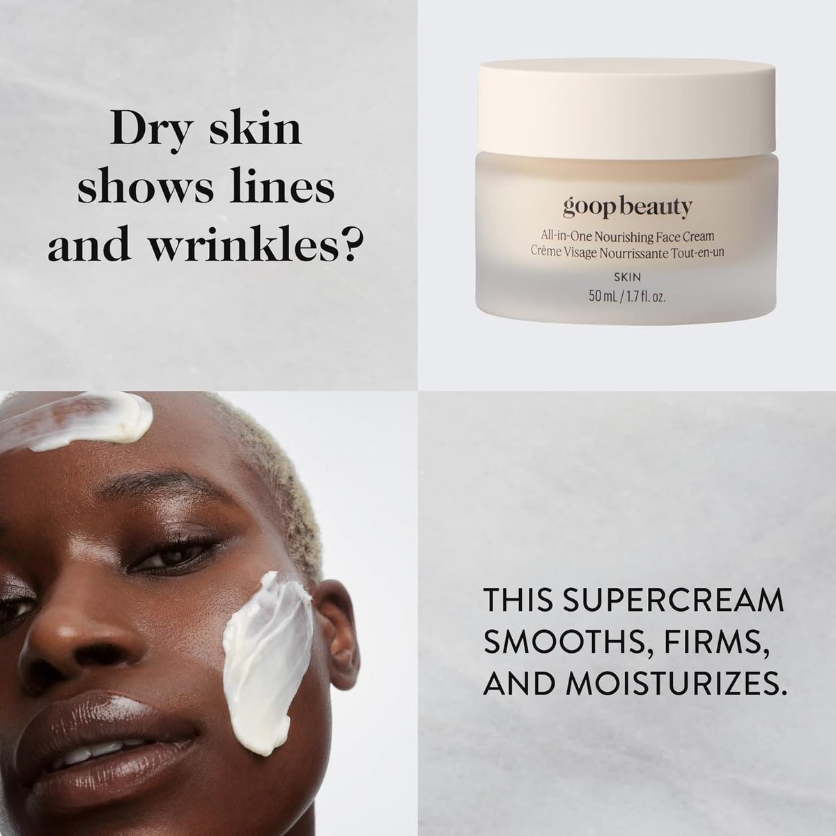goop Beauty Nourishing Face Cream | Improves Firmness, Elasticity, & Brightness | Botanicals