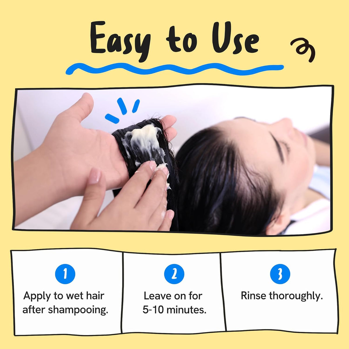 Daily Collagen Protein Ceramide Hair Treatment for Dry, Damaged Hair, Bond Repair Deep Conditioning