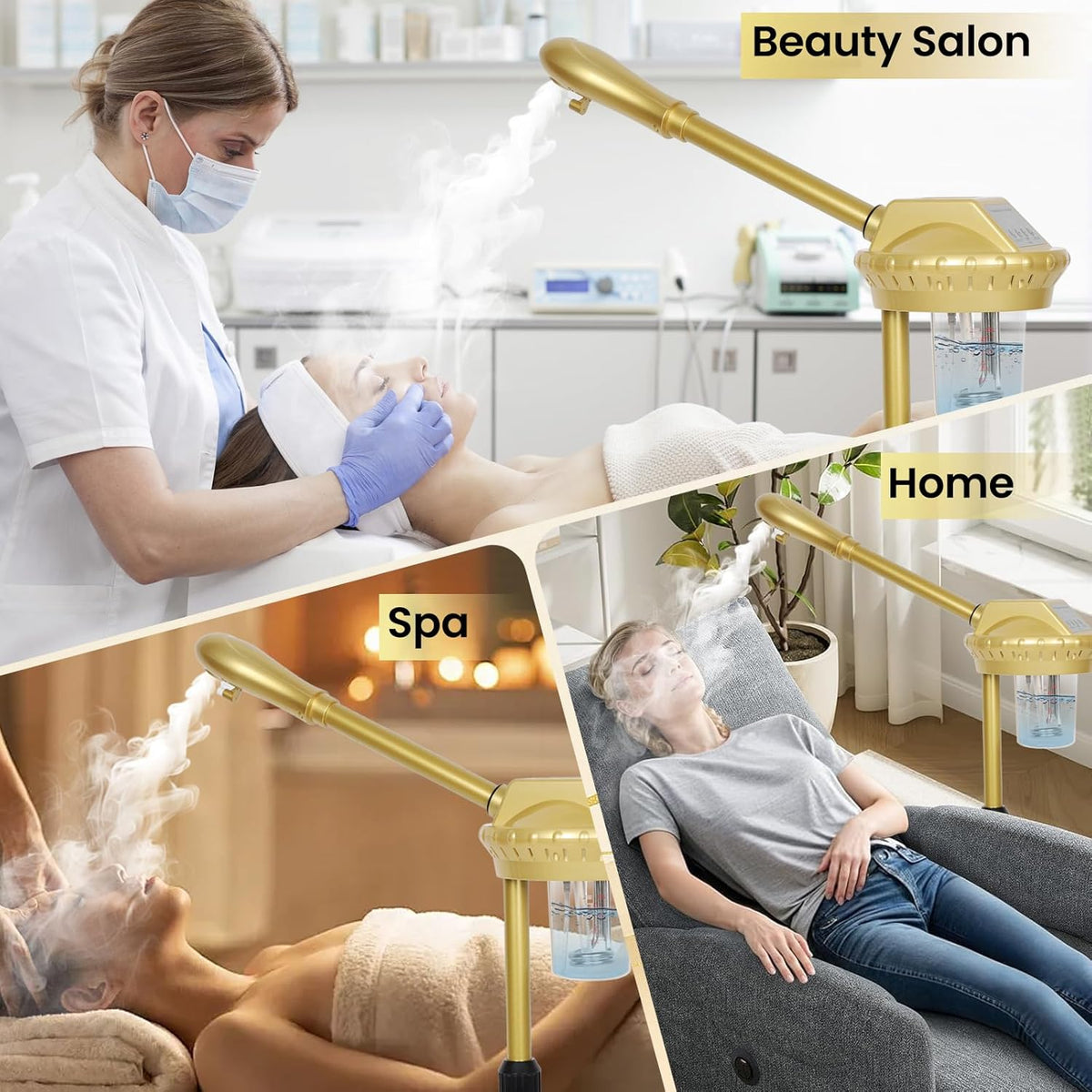 Facial Steamer Professional with More Steam for Deep Cleansing and Hydration, Estheticians Steamer