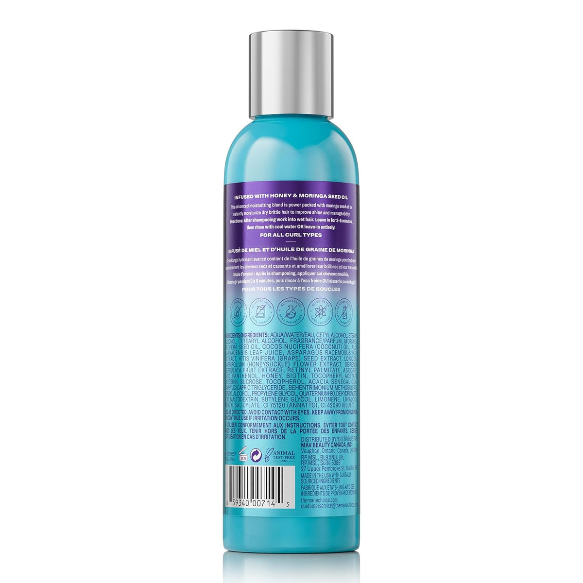 The Mane Choice Tropical Moringa Sweet Oil & Honey Endless Moisture Rinse Out or Leave In