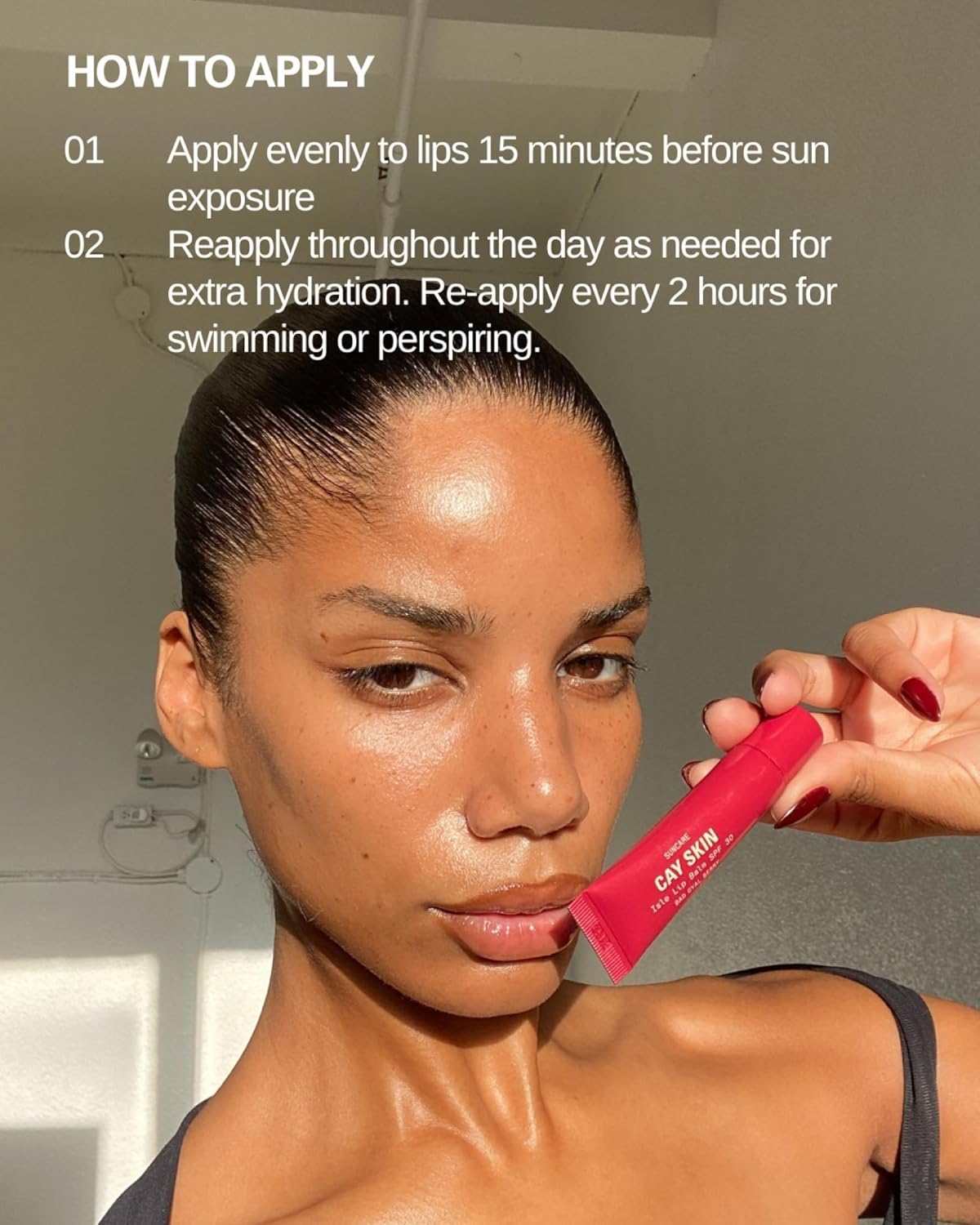 Cay Skin Isle Lip Balm SPF 30 – High Shine, Hydrating + Sheer Lip Gloss in Vanilla Brown Sugar