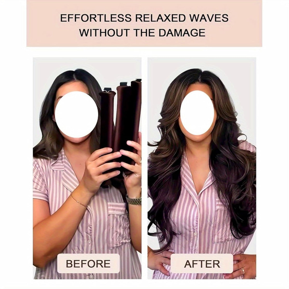 Heatless Hair Curler Overnight Curl Rods for All Hair Types, Healthy and Stylish Heatless Curling