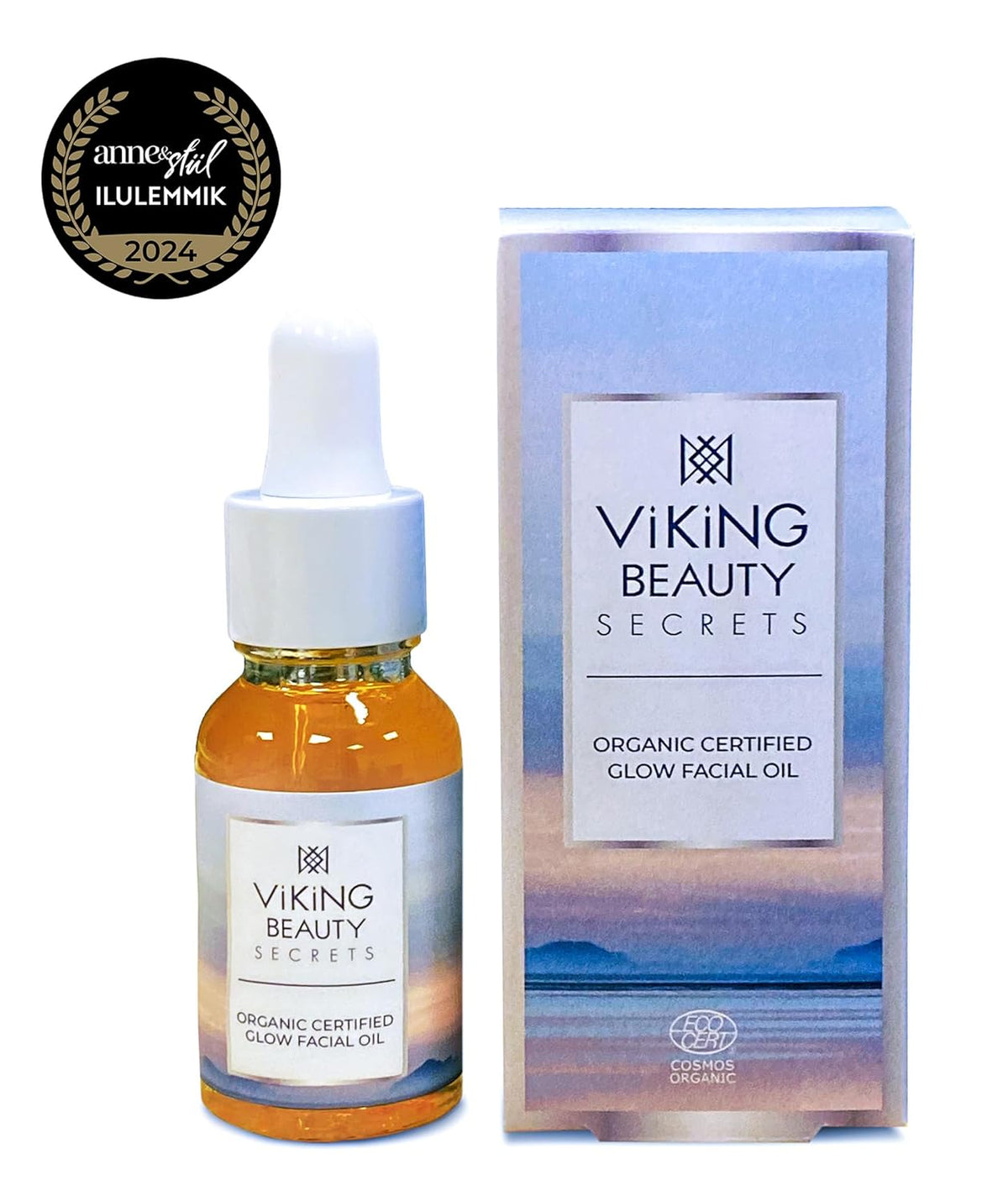 Glow Facial Oil - Organic Face Oil with Blend of 11 Certified Organic Oils and Extracts - Hydrating