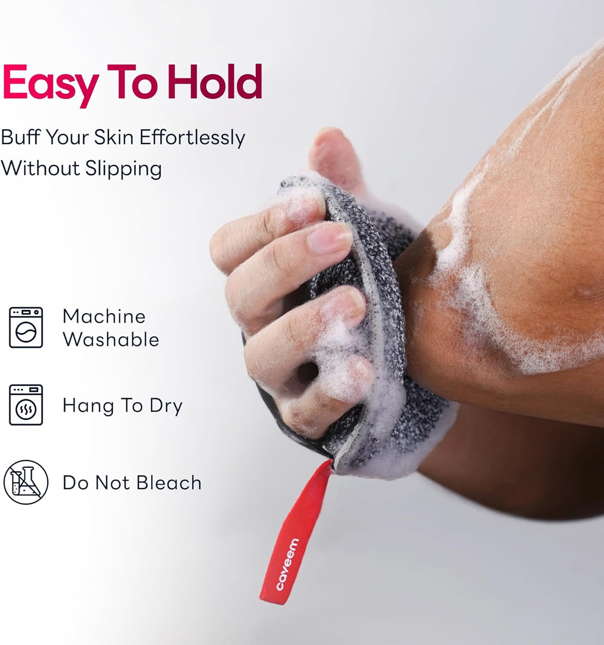 Exfoliating Body Scrubber, Extra Rough Shower Exfoliator Sponge, Body Exfoliating Sponges for