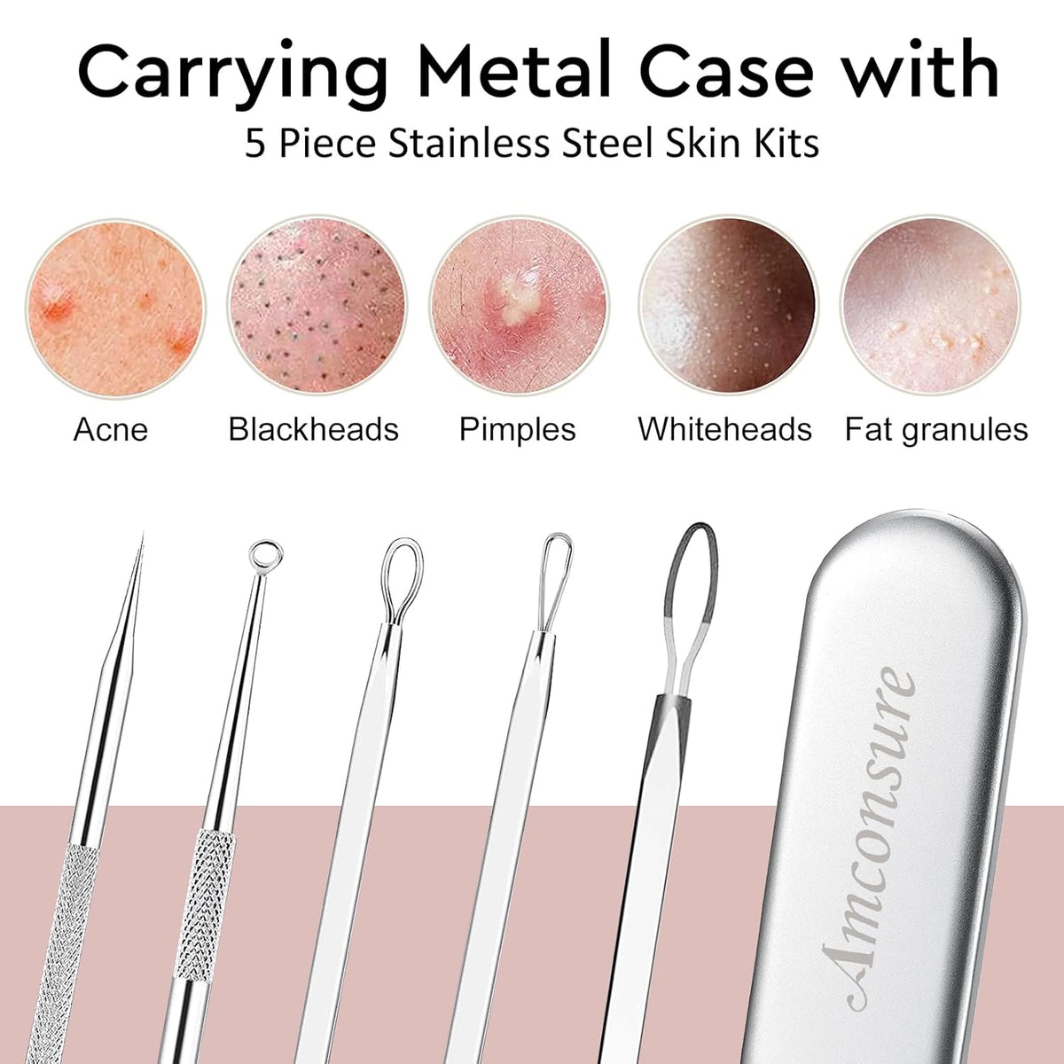 Amconsure Facial Steamer - Nano Ionic Face Steamer Warm Mist Steamer for Home Sauna SPA, Humidifier