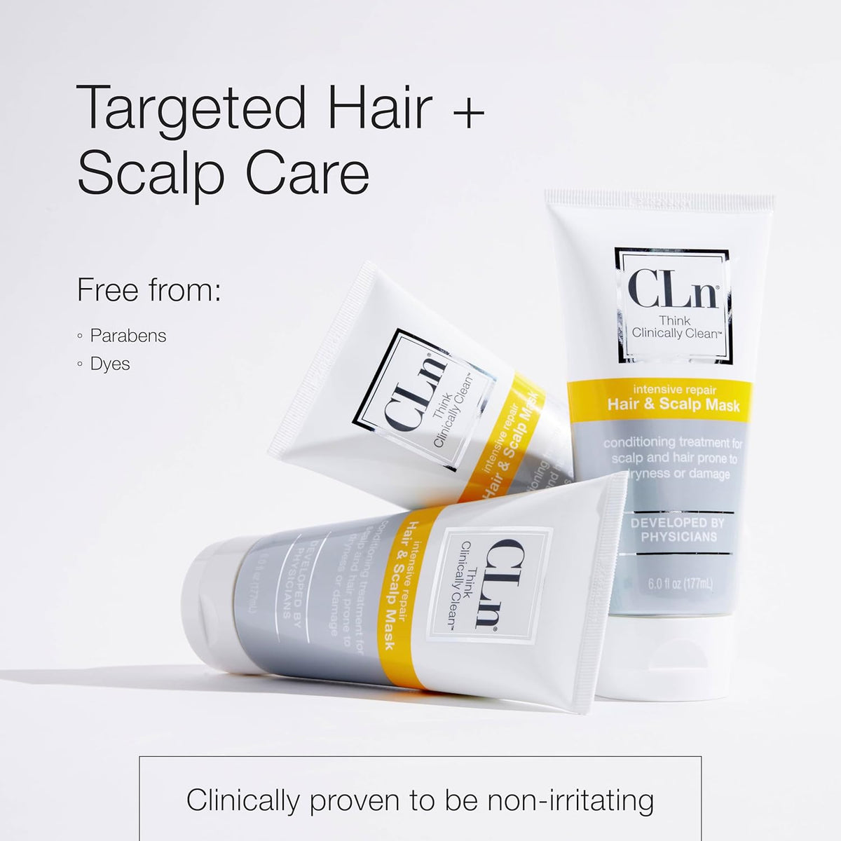 CLn® Hair & Scalp Mask Conditioner - Deep Conditioner for Hair & Scalp Prone to Dryness & Damage