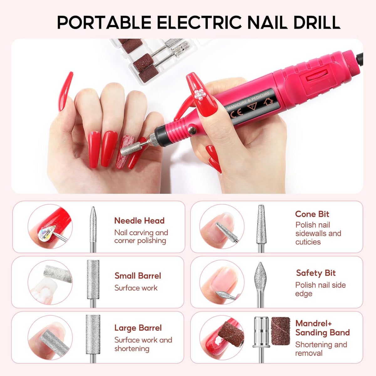PEACECOLOR 53PC Gel Nail Polish Kit with U V Light and Drill, 35 Colors All Season Gel Polish Set