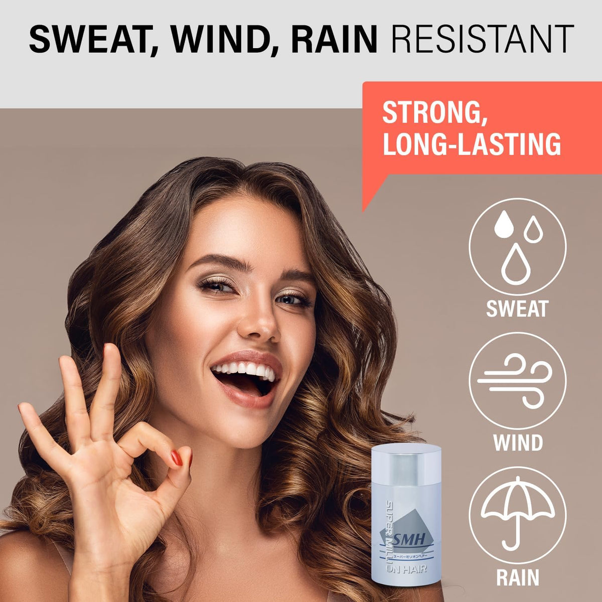 SMH Plant-Based Hair Fibers MADE IN JAPAN – Instantly Conceals Thinning Hair –Long-Lasting, Natural