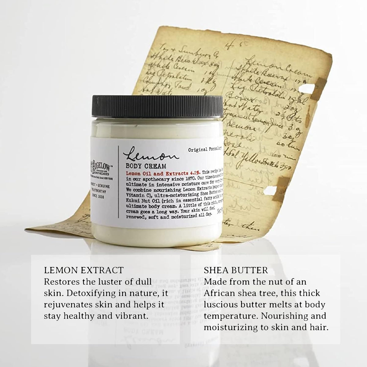 C.O. Bigelow Apothecary Trio Bath & Body Care Gift Set, Lemon Soap, Lemon Hand Treatment & Body